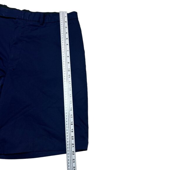 RLX Ralph Lauren Shorts Mens 40 Golf Performance Navy Blue Flat Front Stretch - Picture 7 of 7